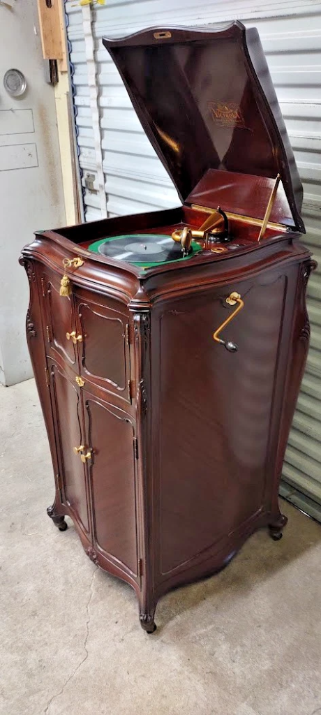 Victor Victrola Model VV-XVIII Full Angle Open Cabinet with 24K Gold Hardware